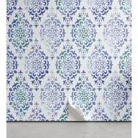 Abakuhaus Aquarel Peelable & Adhesive Behang voor thuis, Zelfklevende Woonkamer Keukenaccent, 33 cm x 180 cm, Zee Groen Violet Blauw