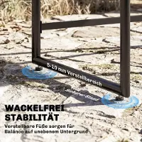 Laura Tuinmeubelset 5-delig 108 x 108 x 72,5 cm – Ruimtebesparende Balkonset met Tafel en 4 Stoelen, Polyrotan, DPC Tafelblad, Inclusief Dikke Kussens – Grijs |