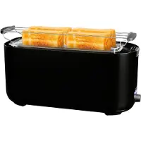 Mira Tosti Apparaat Broodrooster - Tosti Apparaat - Tosti Broodrooster - Zwart - 38cm x 15cm x 18cm