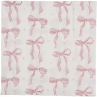 Clayre & Eef Servetten Papier Set van 20 33x33 cm Wit Papier