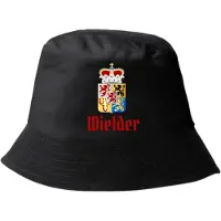 L-merch Bucket Hat Limburg gepersonaliseerd - Zwart - wapen Limburg - gepersonaliseerd met jouw eigen tekst/plaatsnaam - carnaval - festival