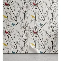 Abakuhaus Nature Peelable & Adhesive behang voor thuis, zelfklevende woonkamerkeukenaccent, 33 cm x 250 cm, mosterdkastanjebruin