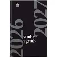 Ryam | Studie agenda Hardcover | 2026/2027 | Genaaid gebonden | 15 x 20 cm | Zwart |