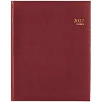 Brepols bureau agenda 2027 - CONCORDE [0.240] - LIMA - Bureau agenda - 1 week op 2 pagina's - Weekoverzicht - Bordeaux - 21 x 27 cm
