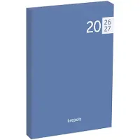 Brepols agenda 2026-2027 - VENETO FLEXI - Schoolagenda - 1 dag per pagina - Soepele omslag - Dagoverzicht - Blauw - 11.5 x 16.9 cm