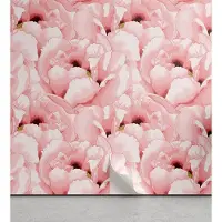 Abakuhaus Aquarel Peelable & Adhesive Behang voor thuis, Vintage Flower Blossom, Zelfklevende Woonkamer Keukenaccent, 33 cm x 90 cm, Lichtroze