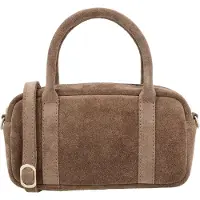 Charm London Suède Handtasje / Schoudertasje Sevilla Donker Taupe