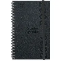 Ryam Studie Agenda Eco 2026/2027 - Zwart - Spiraal - Weekoverzicht - Hardcover - 12 x 19 cm