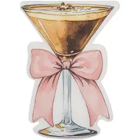 Clayre & Eef Servetten Papier Set van 20 Wijnglas 33x33 cm Roze Papier