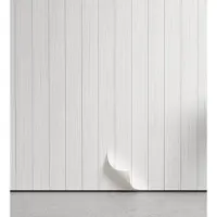 Abakuhaus Neutrale kleur aftrekbaar en klevende behang voor thuis, zelfklevende keukenaccent in de woonkamer, 33 cm x 90 cm, lichtgrijs en parelmoer