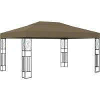 Syfax Prieel 3x4 m stof taupe