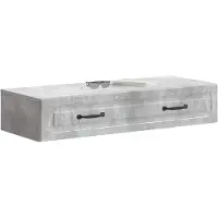 vidaXL Wandgemonteerde Zijtafel Betongrijs 87,5 x 34,5 x 17 cm