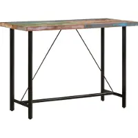 Syfax Bartafel 150x70x107 cm massief gerecycled hout en ijzer