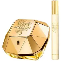 Paco Rabanne Lady Million For Women - 2 PC Gift Set 2.7oz EDP Spray 0.68oz EDP Travel Spray