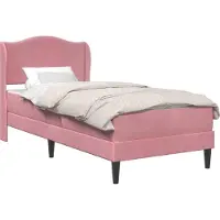 vidaXL Bedframe met hoofdeinde Roze 90 x 200 cm Fluweel