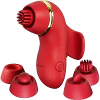 Intoyou IY - Beeny - Multifunctionele vibrator - Met 4 Opzetstukjes - Rood