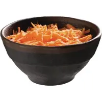 Aps Melamine ronde kom | zwart/bruin
