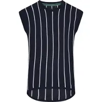 LEVV shirt-jurk Gisa donker blauw met witte strepen voor meisjes - maat 86