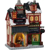 Lemax Blackthorne Glassworks battery operated Led Kerst