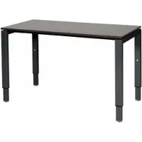 Schaffenburg Verstelbaar Bureau - Domino 120x60 logan - zwart frame