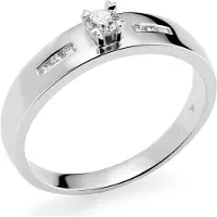 Orphelia RD-3379/56 - Ring - 18 Karaat Witgoud / Diamant 0.13 ct