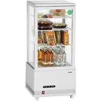 Bartscher Mini-koelvitrine 78L-WE/L - 445x400x985mm