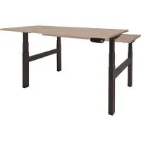 Schaffenburg Dextro Plus Duo Zit-sta-bureau Rechthoekig Kersen H-Frame 1.400 (B) x 800 (D) x 645 (H) mm Melamine