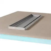 Wiper Betegelbare doucheplaat 90 x 90 cm Pure Oneway Showerlay doucheplank eenzijdig aflopend afvoer van roestvrij staal