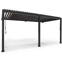 Mirador Deluxe overkapping muurbevestiging - 300 x 530 cm - Antraciet - Aluminium / Vrijstaande / Luxe overkapping - Tuinprieel / Carport / Veranda / Pergola