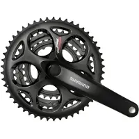 Shimano Crankstel 7/8 speed Tourney FC-A070 - 170/50-39-30T vierkante as - zwart