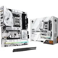Asrock X870 Steel Legend WiFi Moederbord Socket AMD AM5 Vormfactor ATX