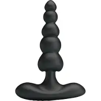 Pretty Love - Corban - Anale Kralen Vibrator - Zwart