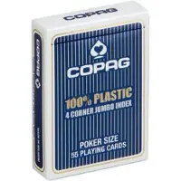 Copag poker speelkaarten blauw 4 hoeken