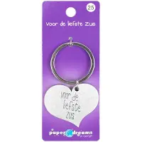 Paper Dreams Sleutelhanger metal zus (rvs)