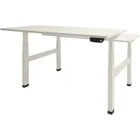 Schaffenburg Dextro Plus Duo Zit-sta-bureau Rechthoekig H-Frame 1.400 (B) x 800 (D) x 645 (H) mm Melamine