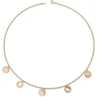 Orphelia PK-018 - Ketting amulets - Verguld metaal - 45 cm