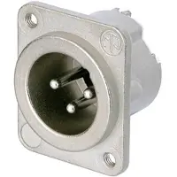 Neutrik NC3MD-LX-M3 XLR-connector Flensstekker, contacten recht Aantal polen: 3 Zilver 1 stuk(s)