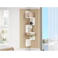 Skye Decor Hoekwandrek met 4 legplanken - Wit - JUVONA L 22 cm x H 117.2 cm x D 22 cm