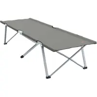 Syfax Opvouwbaar Camping Bed Grijs 194 x 62,5 x 42,5 cm