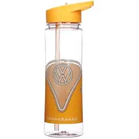 Puckator Volkswagen waterfles met rietje oranje logo -
