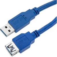 Techly USB 3.0 A M/F USB kabel 2 meter USB 3.2 Gen 1 (3.1 Gen 1) USB A Blauw