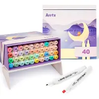 ARRTX - ALP Fine & Chisel - Alcohol based Art markers - 40 Pastel kleuren