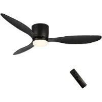 Freelight Plafondventilator Brezza Zwart incl. Led 132cm