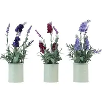 Kaemingk Lavendel in Pot Kunst Paars Roze Licht Paars H26cm 3st