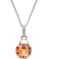 Orphelia Dames 925 Sterling Zilveren Ketting met Hangertje - Zilver ZH-4622