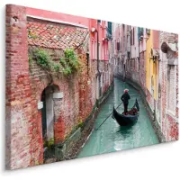 Karo-art Schilderij - Het prachtige Venetië, Italië, premium print