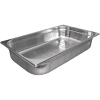 Vogue Gastronormbak Vogue, RVS, geperforeerd GN 1/1, 100mm diep