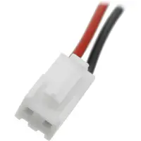 AccuCell Notverlichtingsaccu NiMH, 2,4V, 4000mAh, type L1x2 Baby C, met 150mm kabel van 0,75mm² en connector, vervangt Zumtobel 04923309