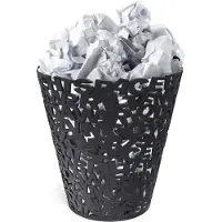 Balvi Letters Dustbin Zwart