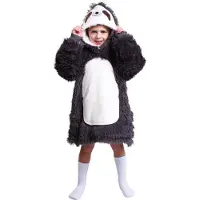 Noxxiez Luiaard - Hoodie deken - Bruin